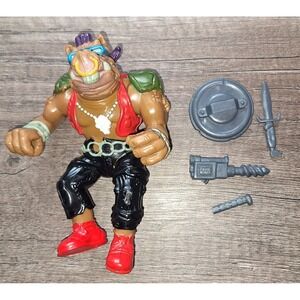 Vintage 1988 Mirage Studio Playmates Tnmt Bebop With Accessories (READ)